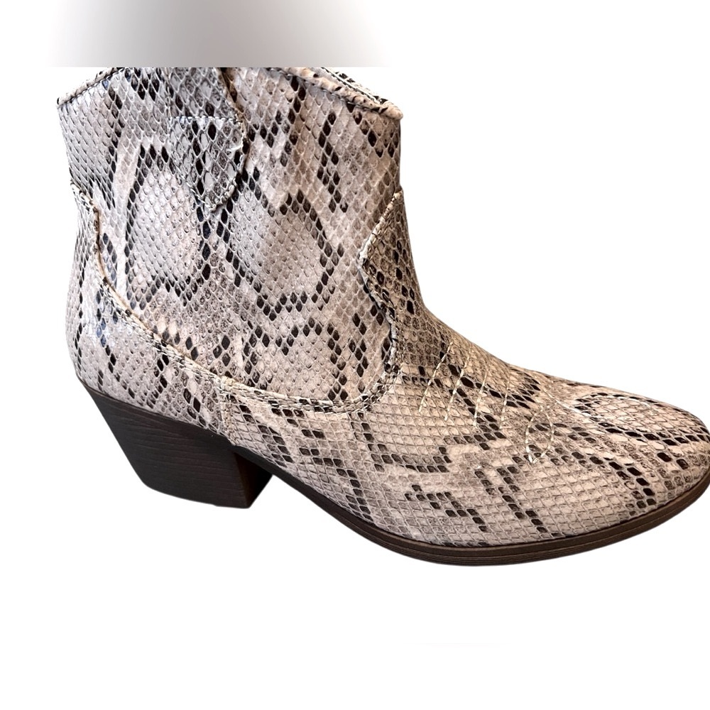 Snakeskin Ankle Boots